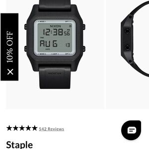 Nixon Black “Staple” Watch
